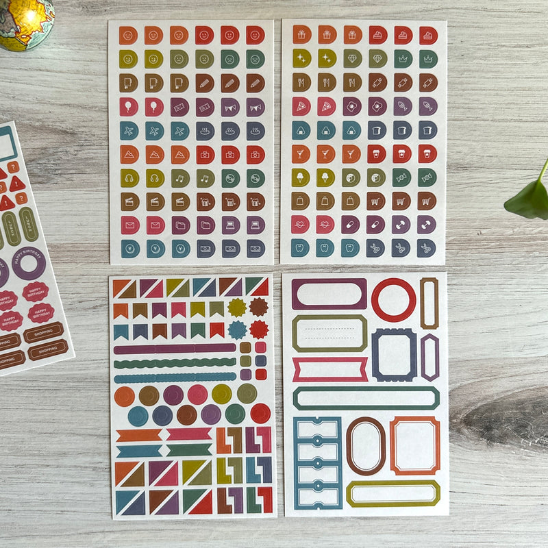 [Hobonichi] TSUKI no IRO: Sticker Set