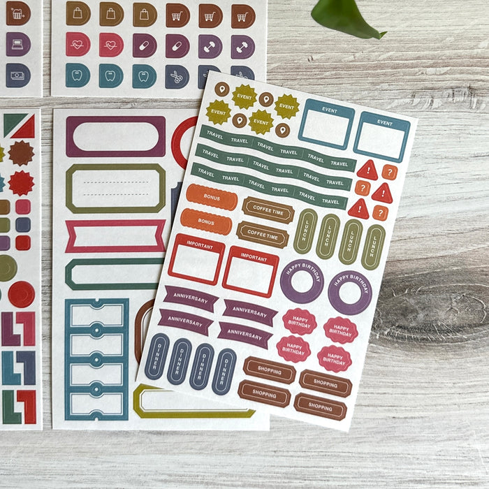 [Hobonichi] TSUKI no IRO: Sticker Set