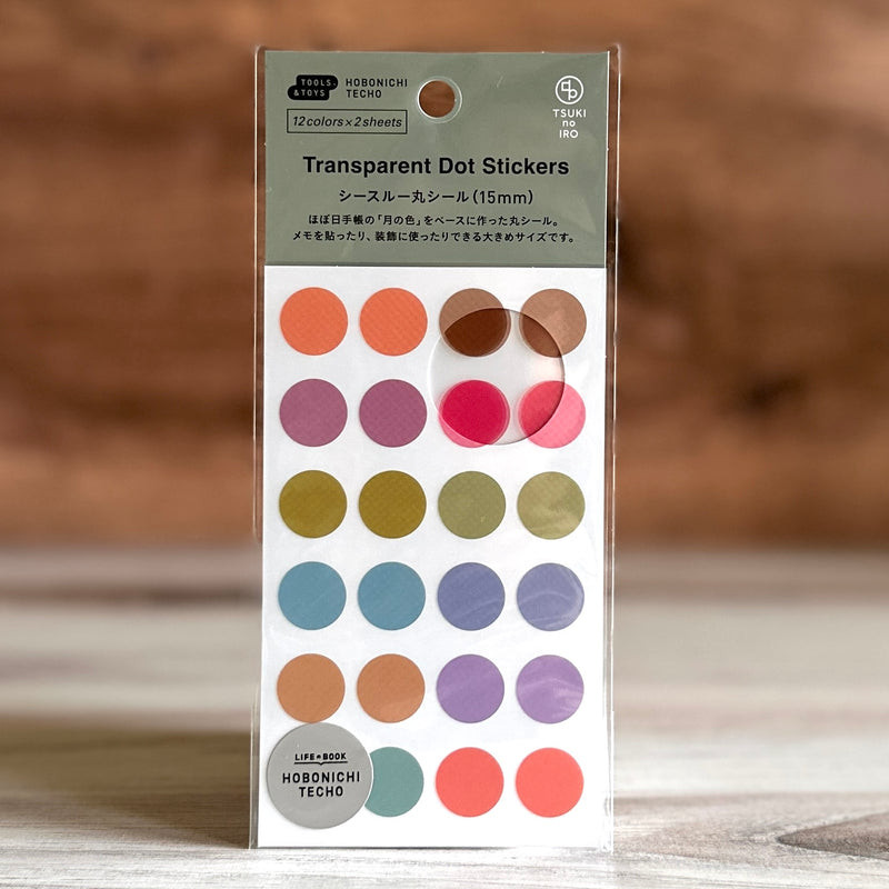[Hobonichi] TSUKI no IRO: Transparent Dot Stickers