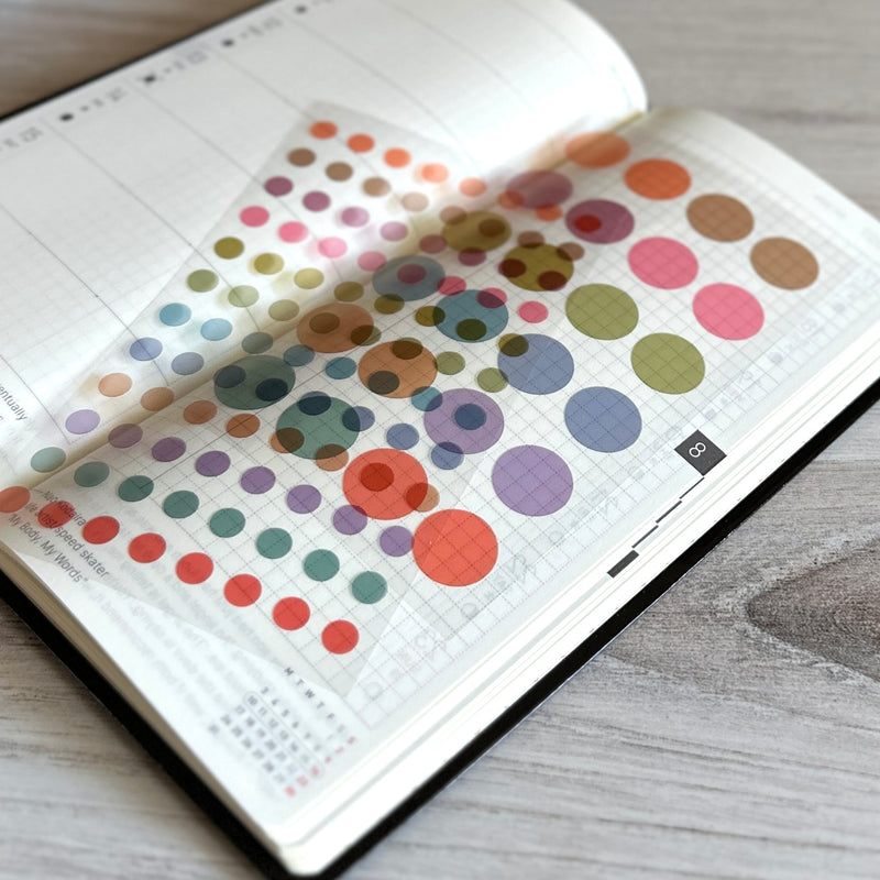 [Hobonichi] TSUKI no IRO: Transparent Dot Stickers