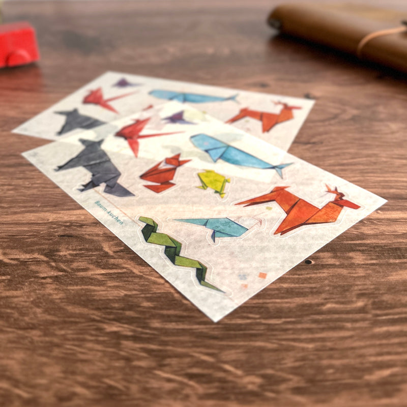 [BK Original Sticker] Origami Animals