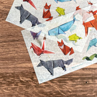 [BK Original Sticker] Origami Animals