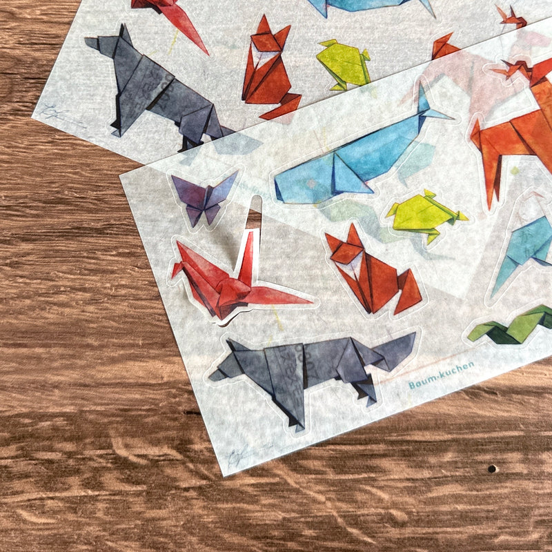 [BK Original Sticker] Origami Animals