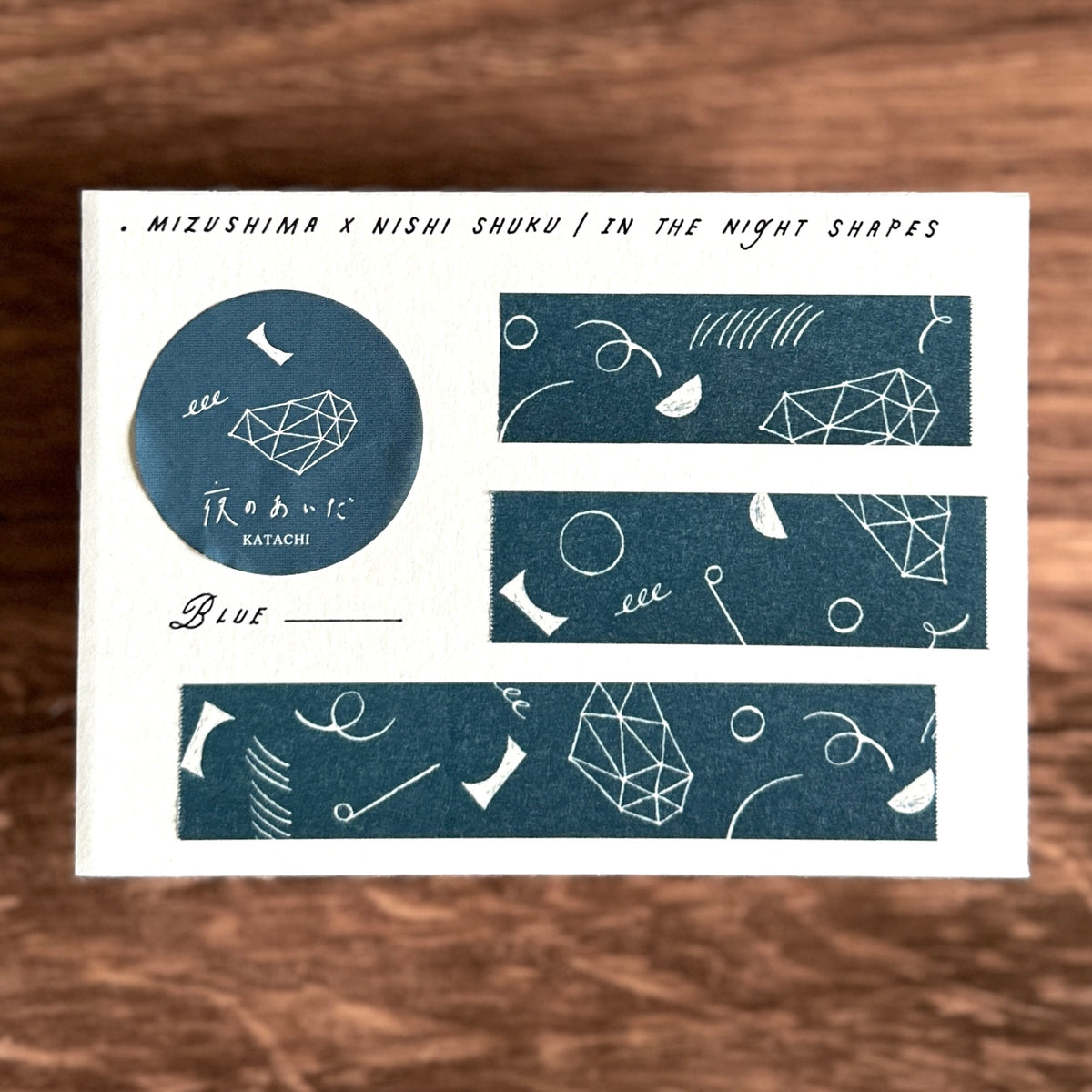 [Nishi Shuku×mizushima Masking Tape] In the Night "Shapes"