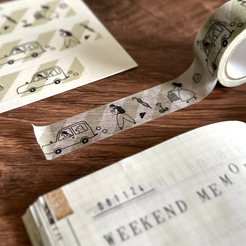 [necktie × mizushima Masking Tape] On the Go