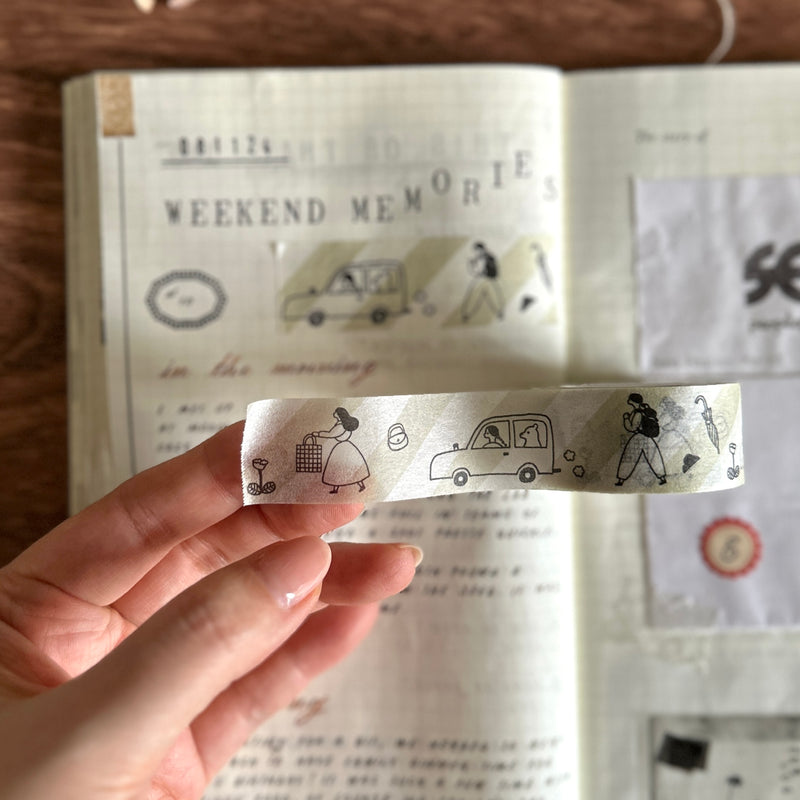 [necktie × mizushima Masking Tape] On the Go
