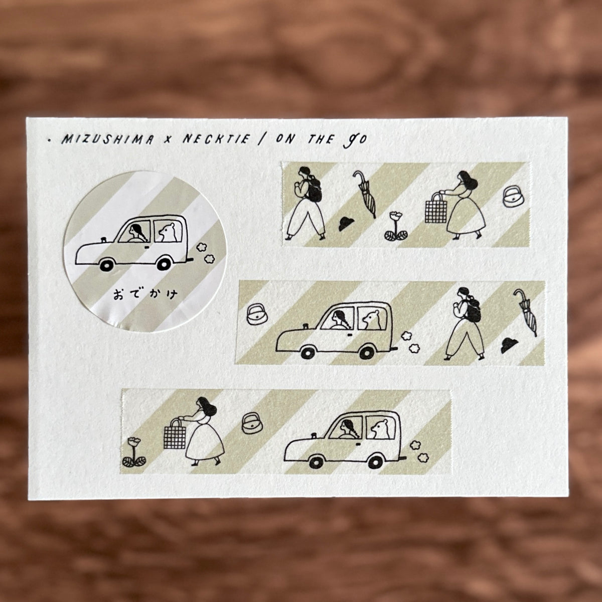 [necktie × mizushima Masking Tape] On the Go