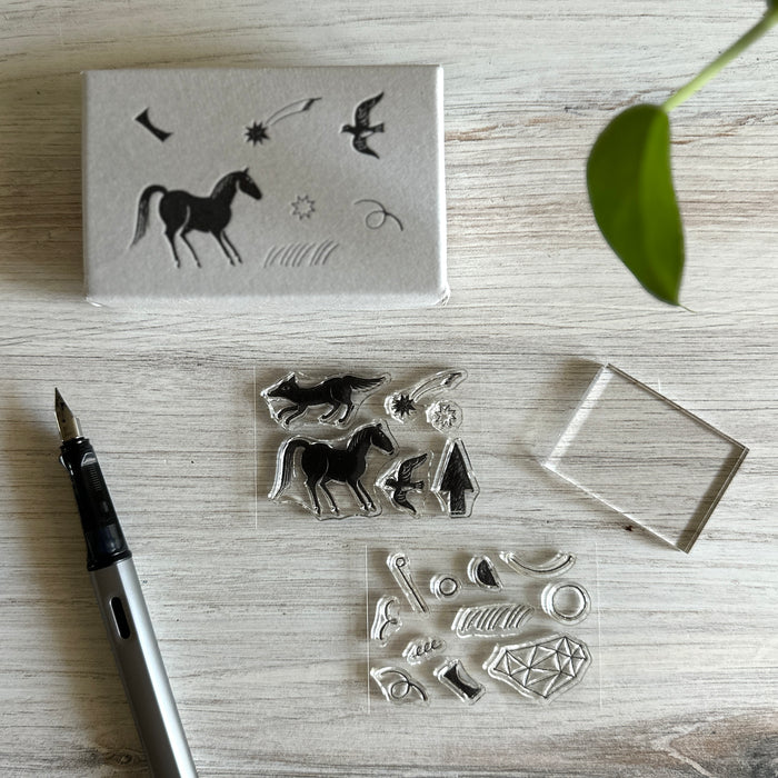 [Nishi Shuku × mizushima Clear Stamps] In the Night