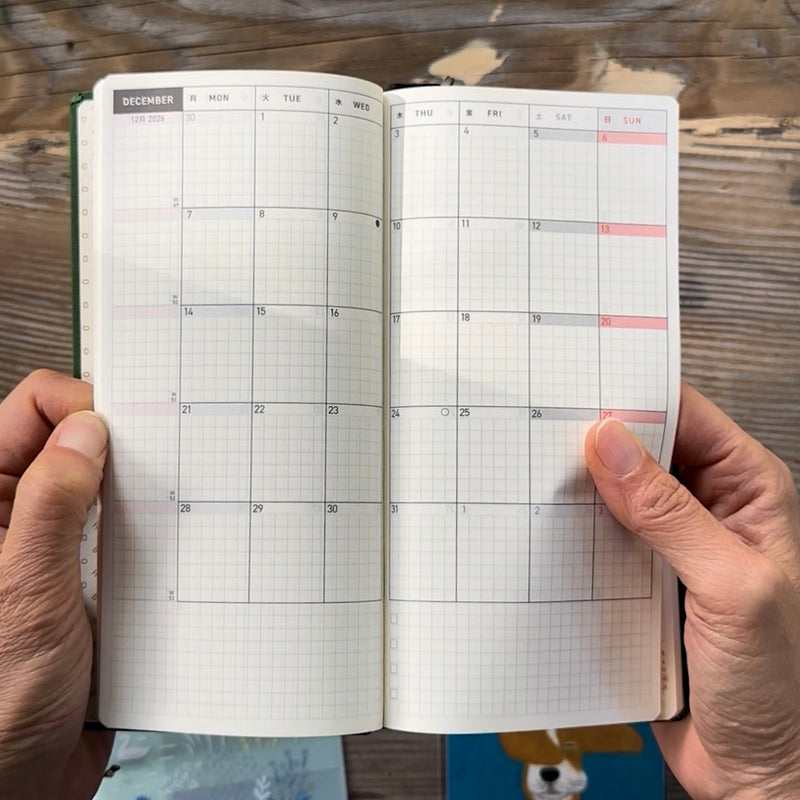 [Hobonichi 2026] Weeks // Colors (English)