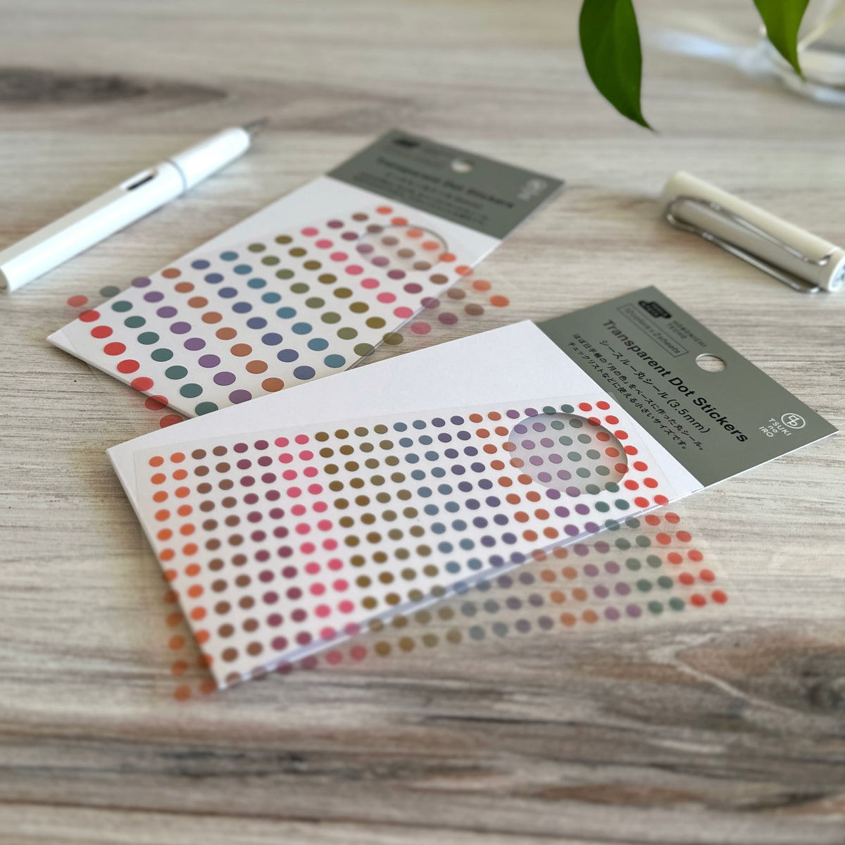 [Hobonichi] TSUKI no IRO: Transparent Dot Stickers