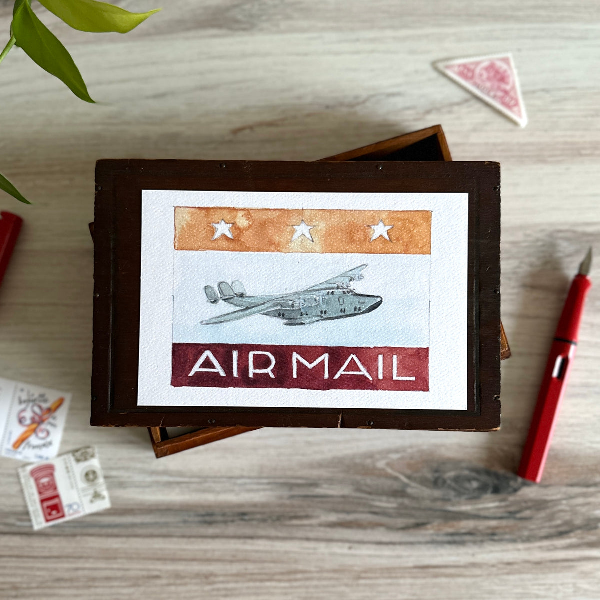[BK Original Postcard] Clipper Airplane