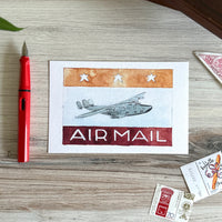 [BK Original Postcard] Clipper Airplane