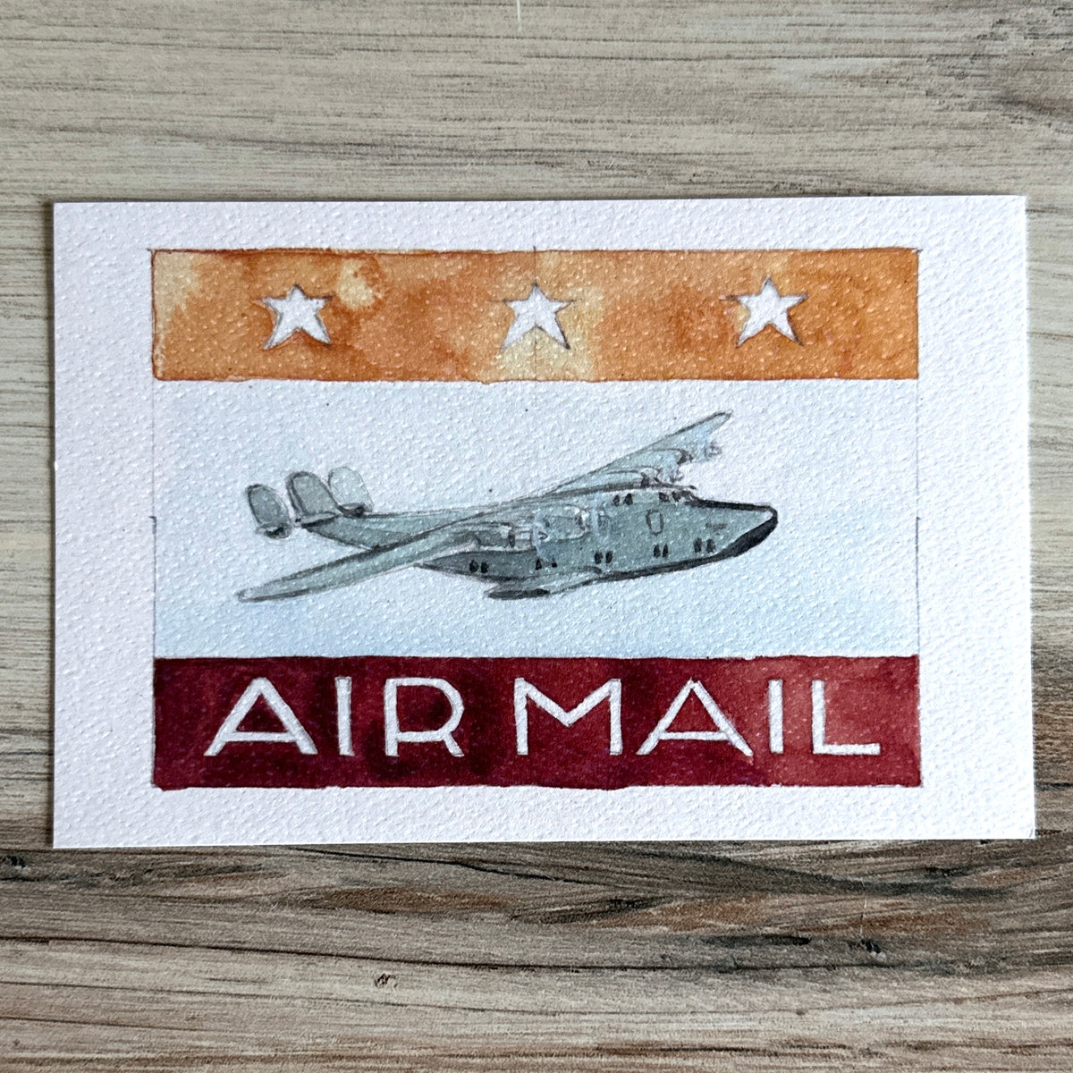 [BK Original Postcard] Clipper Airplane