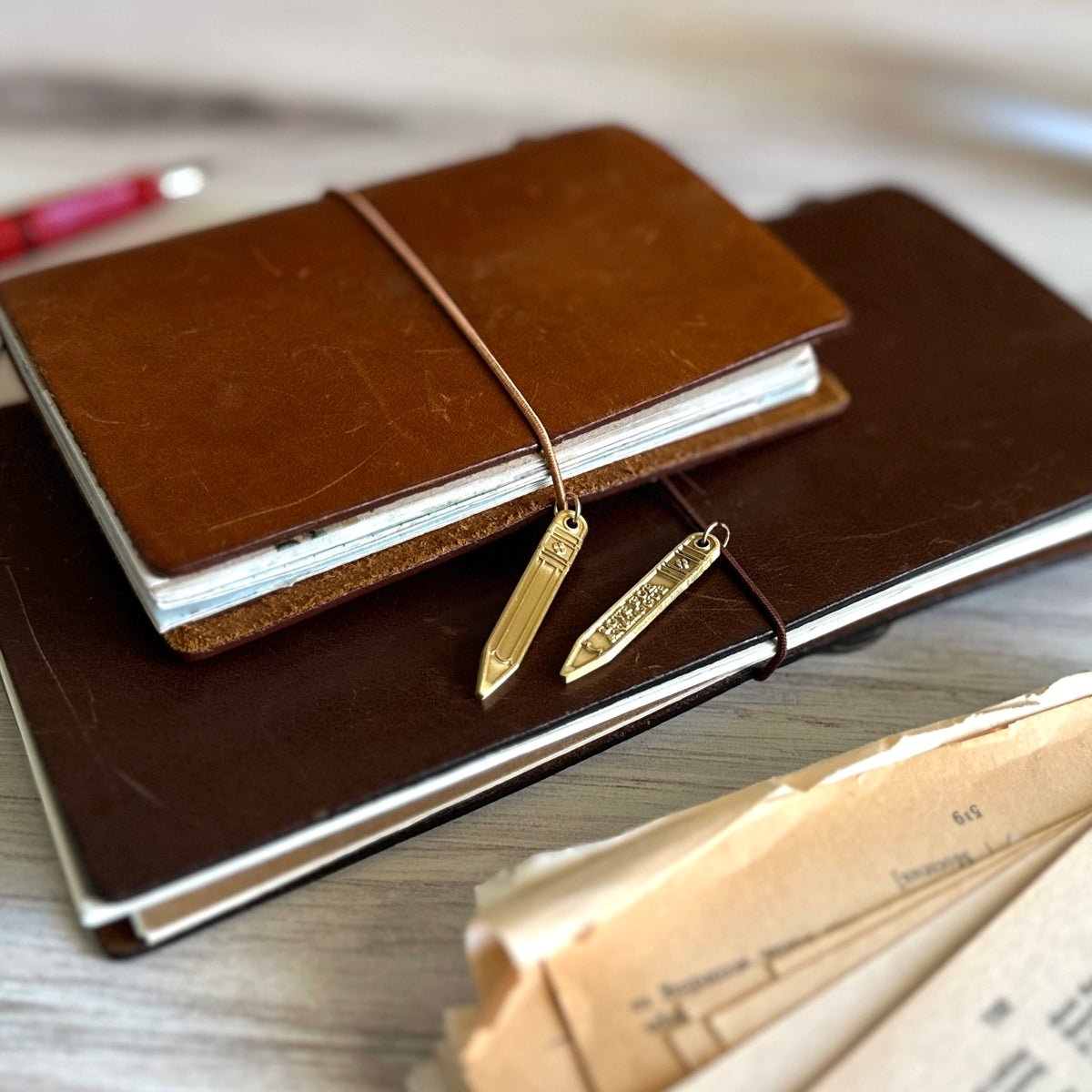 [BK Original Brass Charm] Love for Analogue Pencil