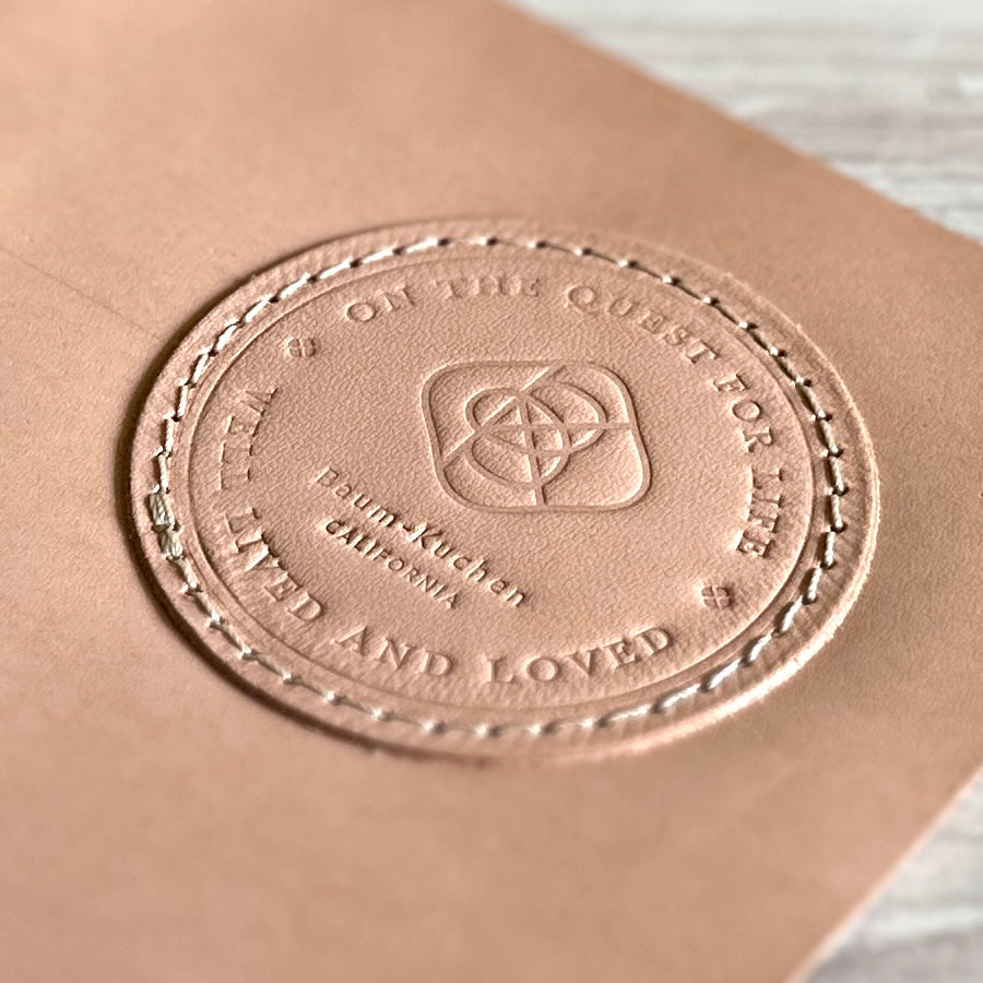 [BK Original Leather Patch] "On the quest for life well lived and loved"