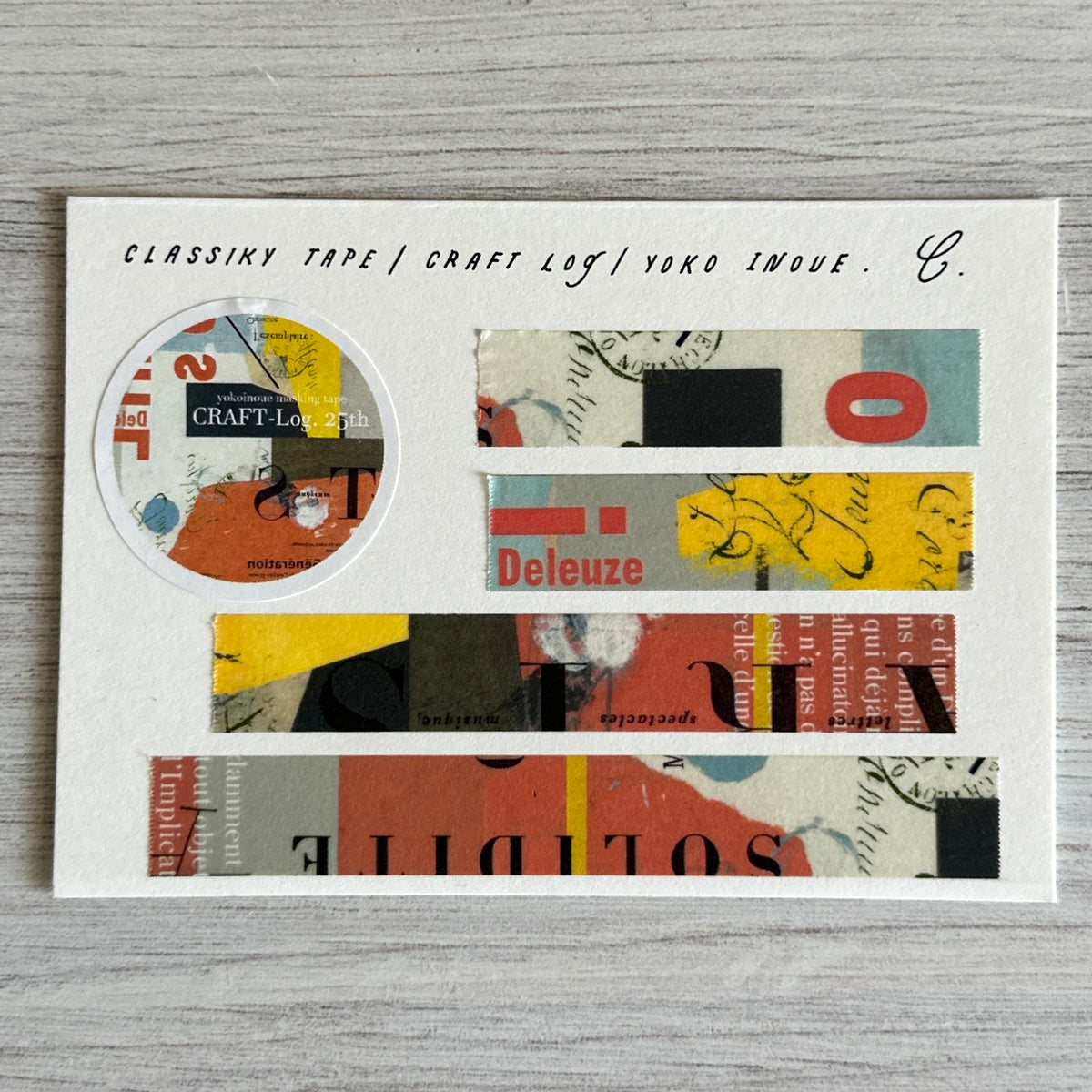 [Classiky Tape] CRAFT Log "Collage" by Yoko Inoue