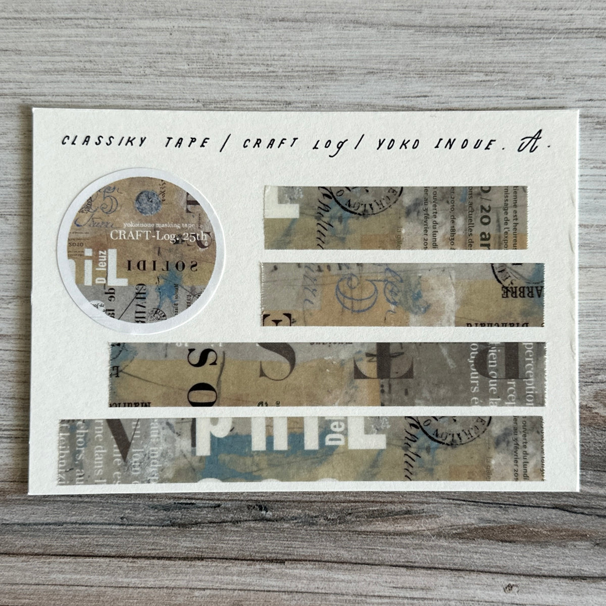 [Classiky Tape] CRAFT Log "Collage" by Yoko Inoue