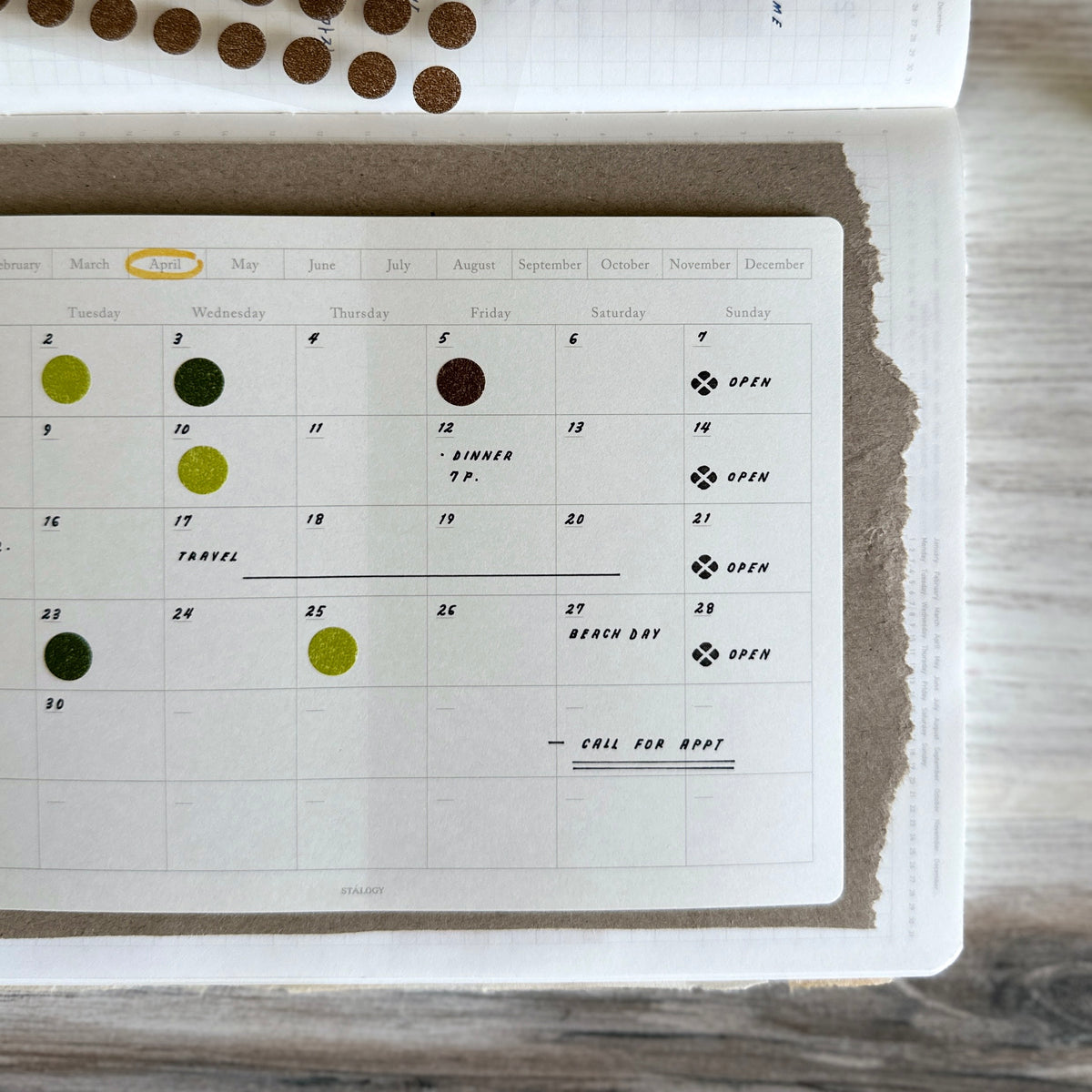 [Stalogy Sticker] Monthly Calendar