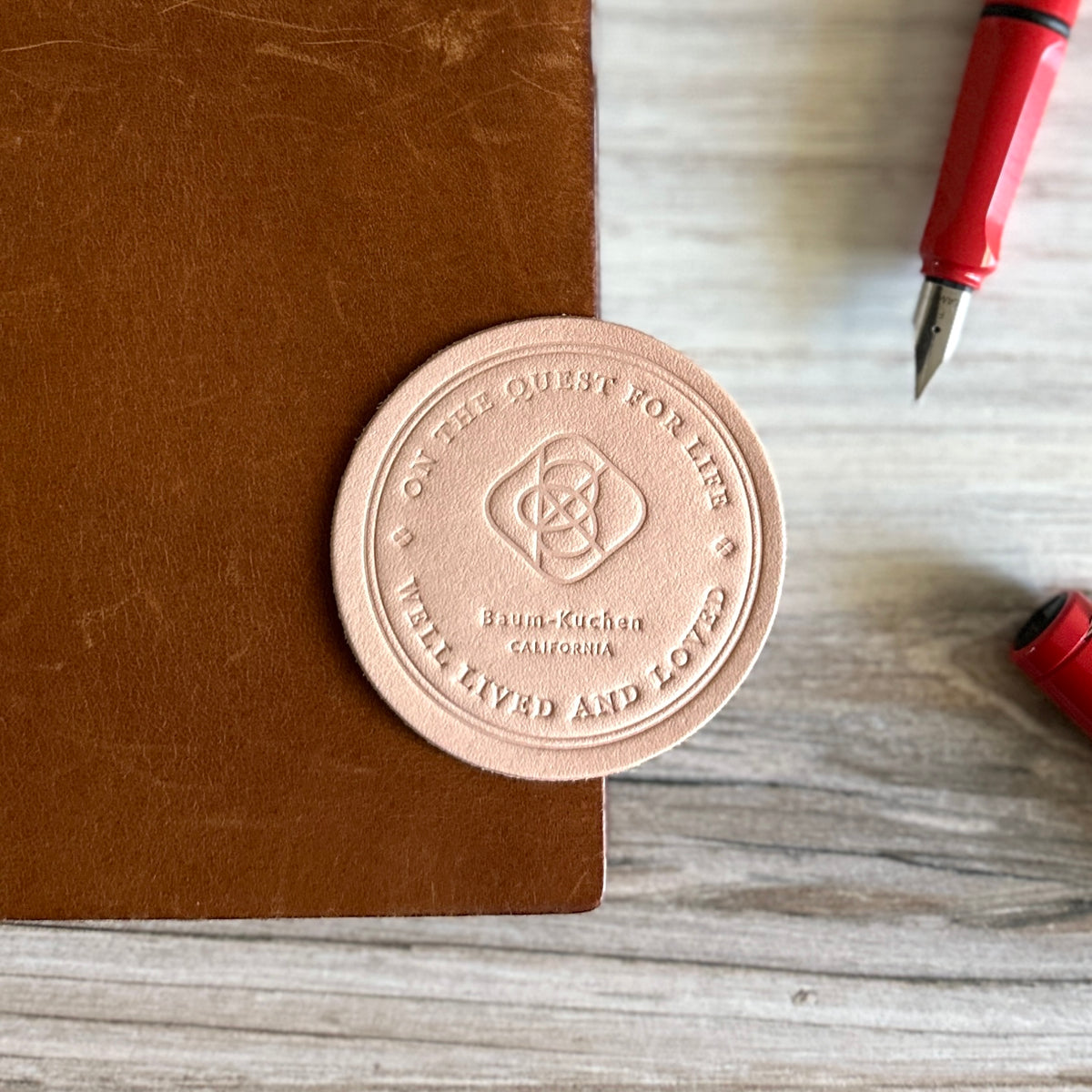 [BK Original Leather Patch] "On the quest for life well lived and loved"