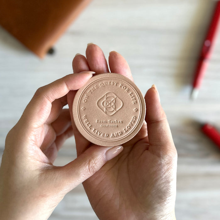 [BK Original Leather Patch] "On the quest for life well lived and loved"