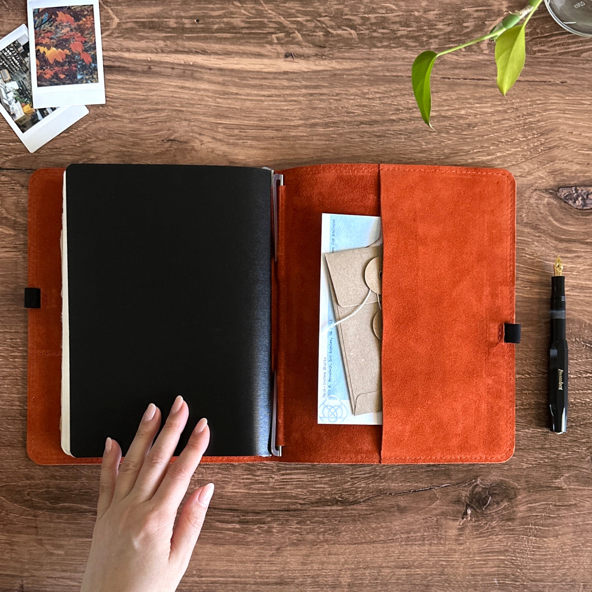 [Roterfaden] WK_24  Black // Russet Orange (A5)