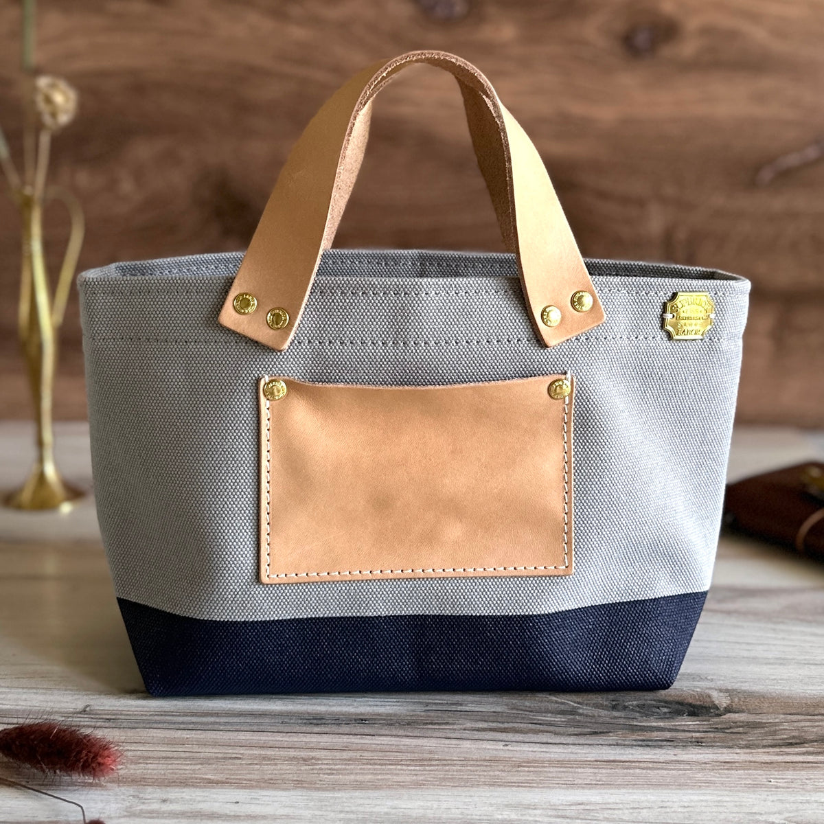 [TSL] Petite Tote // Gray Canvas