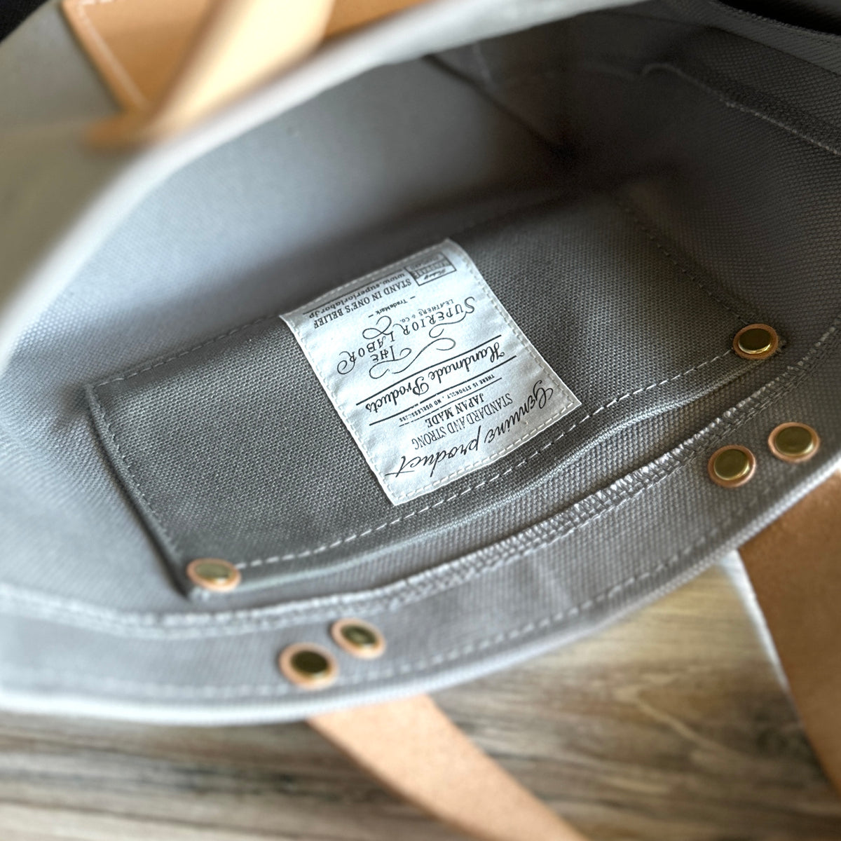 [TSL] Petite Tote // Gray Canvas