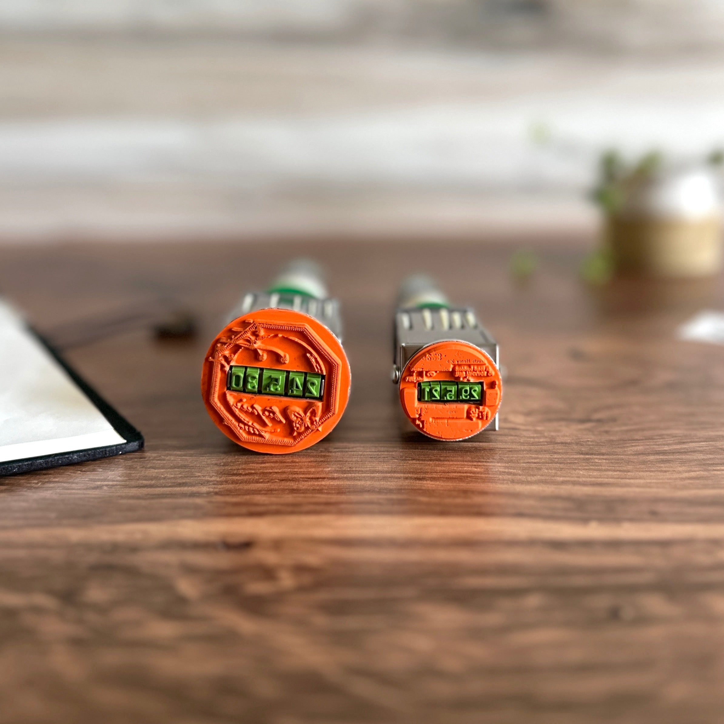 Yohaku Stamp] Rotary Date Stamp – Baum-kuchen