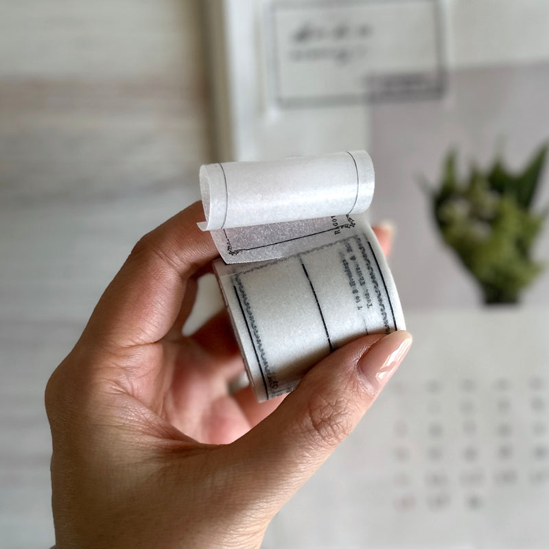 [Yohaku Tracing Tape] Journal