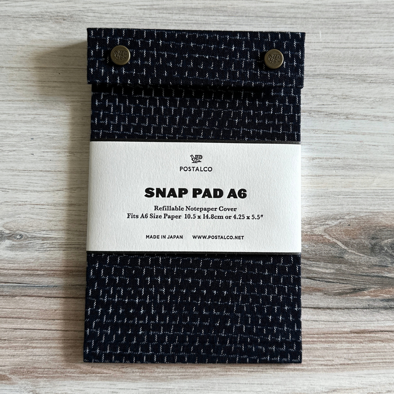 [Postalco] Snap Pad Binder // Kurume Kasuri Limited Collection (A6)