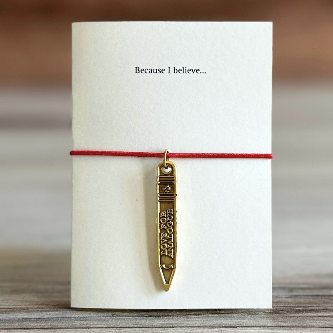 [BK Original Brass Charm] Love for Analogue Pencil