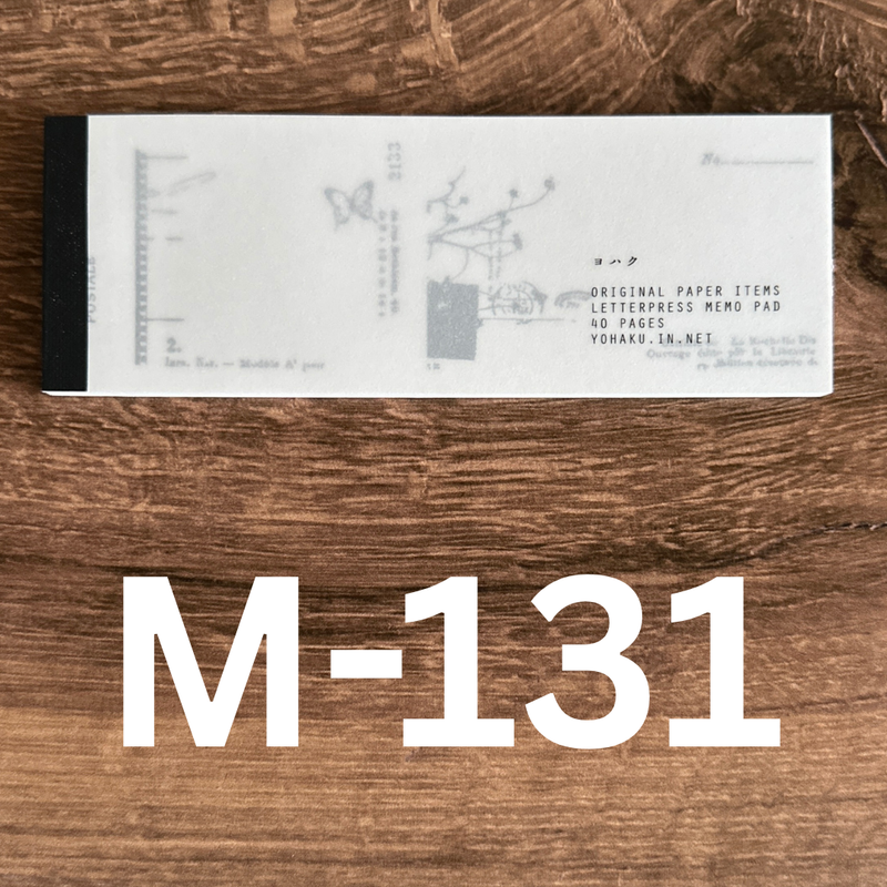[Yohaku Letterpress Memo Pad] Nostalgy
