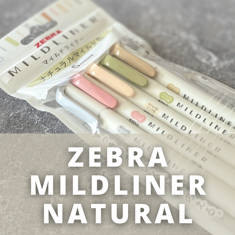 [Mildliner] Highlighter Pen "Natural" (set of 5 colors)