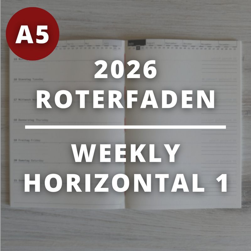 [Roterfaden 2026] Weekly Horizontal (A5)