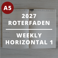 [Roterfaden 2027] Weekly Horizontal (A5)