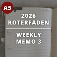 [Roterfaden 2026] Weekly Memo (A5)
