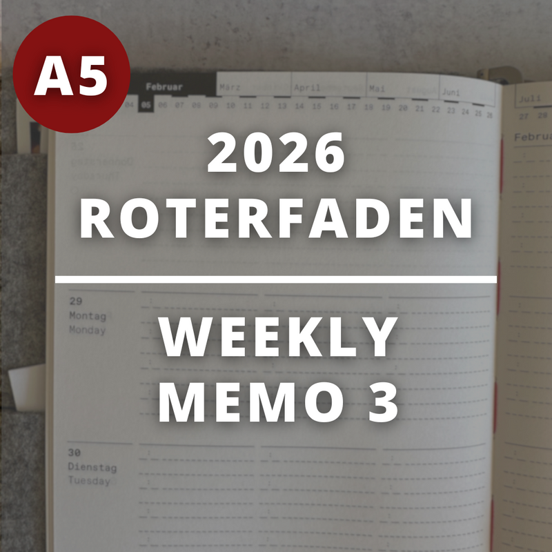 [Roterfaden 2026] Weekly Memo (A5)