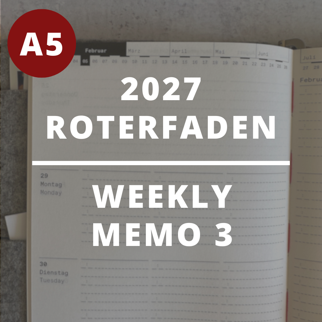 [Roterfaden 2027] Weekly Memo (A5)