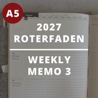 [Roterfaden 2027] Weekly Memo (A5)