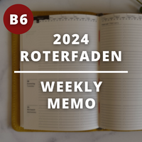 [Roterfaden 2024]  Weekly Memo (B6)