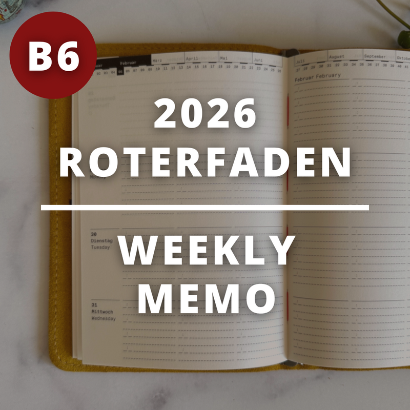 [Roterfaden 2026]  Weekly Memo (B6)