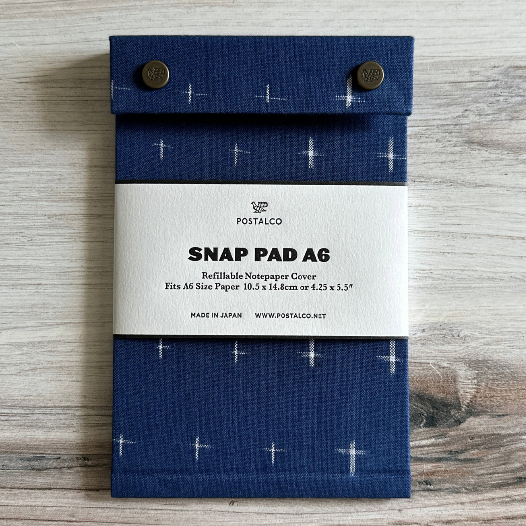[Postalco] Snap Pad Binder // Kurume Kasuri Limited Collection (A6)
