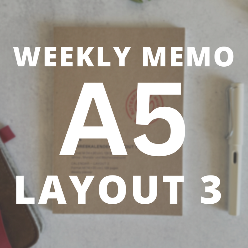 [Roterfaden 2024]  Weekly Memo (A5)