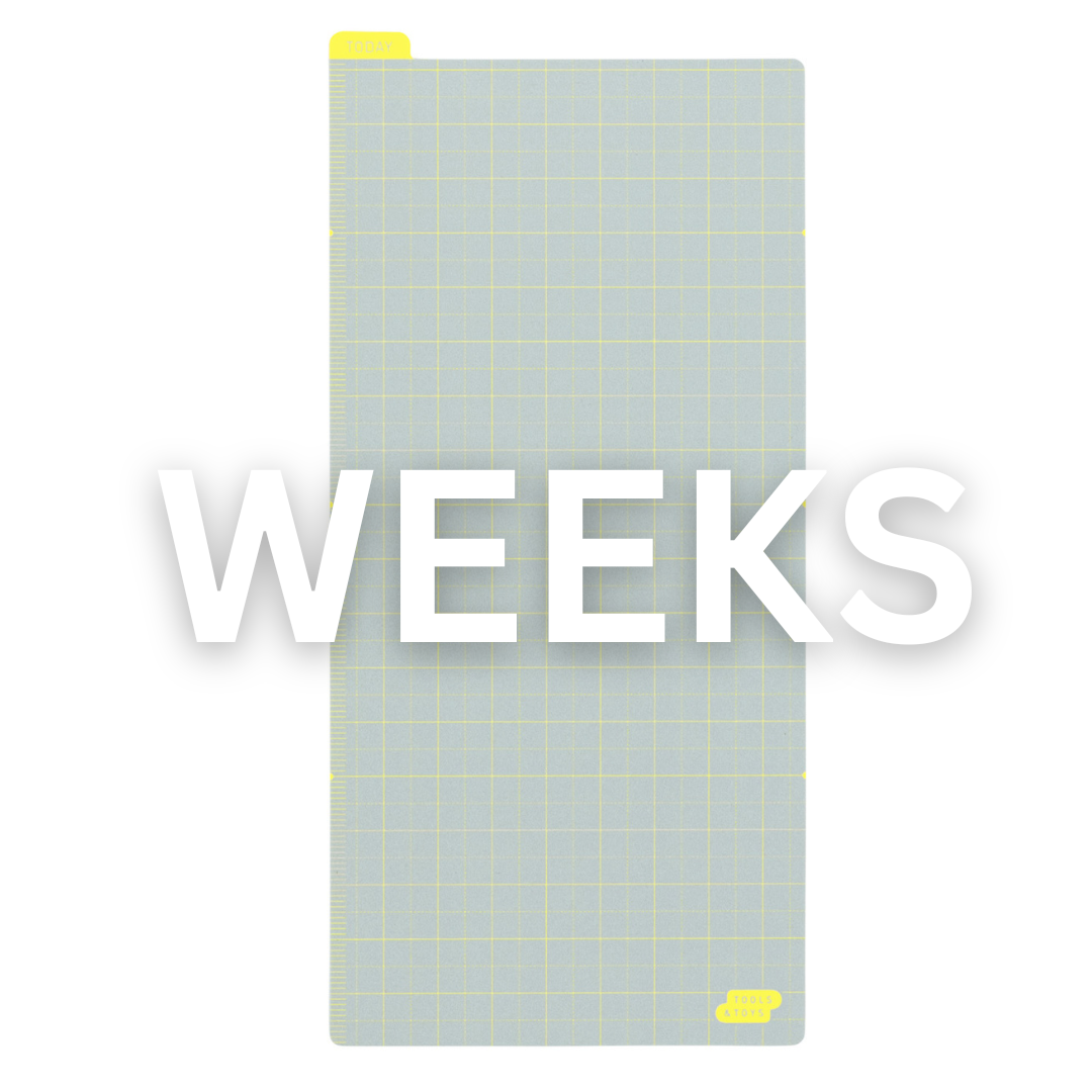 Hobonichi Pencil Board | Ice Gray x Yellow Hobonichi Pencil Board | Ice Gray x Yellow