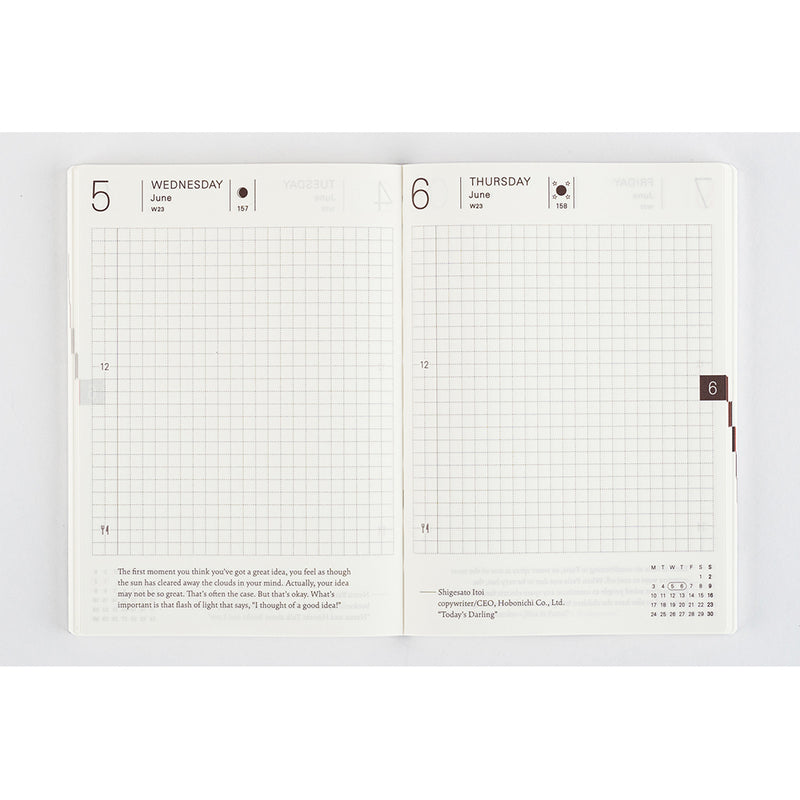 [Hobonichi 2024] Planner Book (A6 / English)