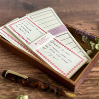 [Classiky]Letterpress Folded Memo Card