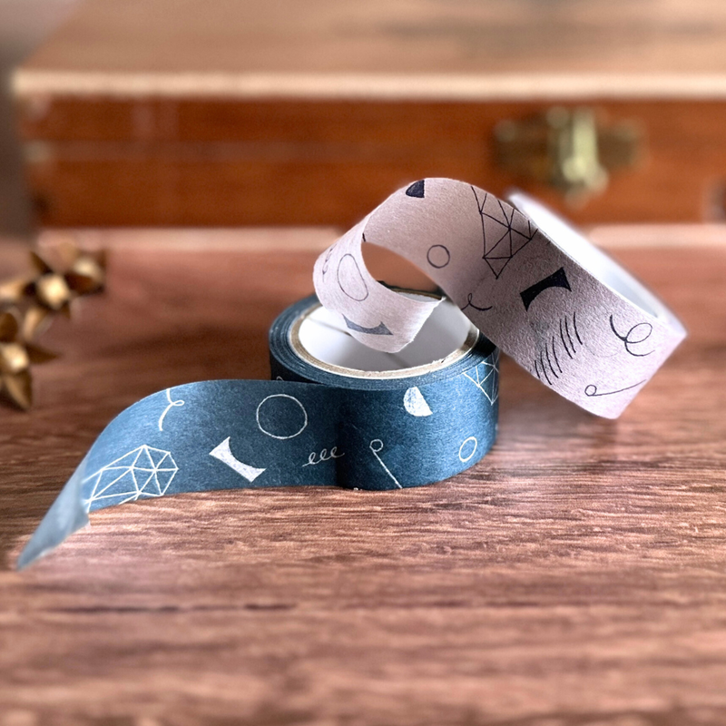 [Nishi Shuku×mizushima Masking Tape] In the Night "Shapes"