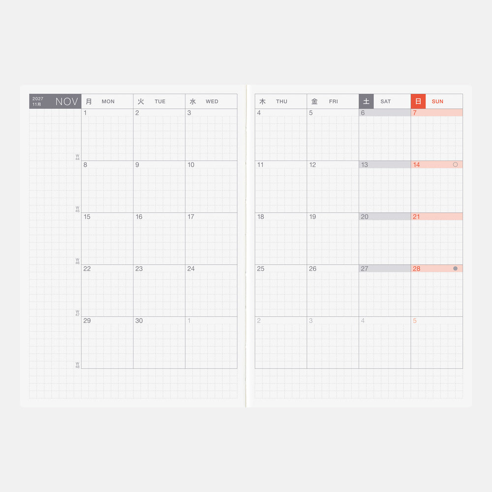 [Hobonichi 2027] Original Book (A6 / English)