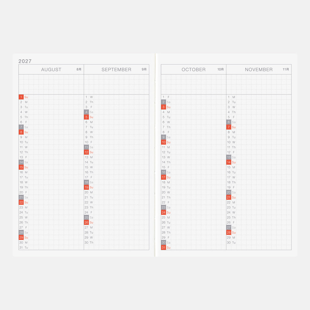 [Hobonichi 2027] Original Book (A6 / English)