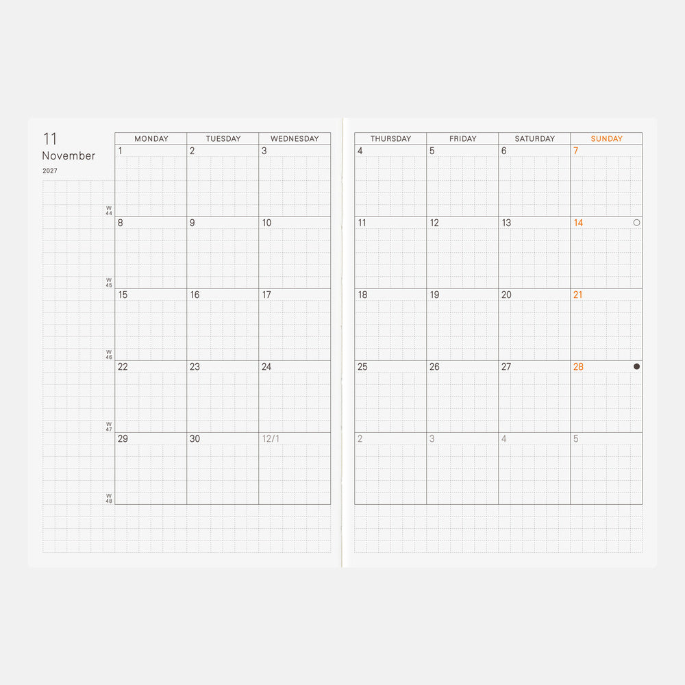 [Hobonichi 2027] Planner Book (A6 / English)